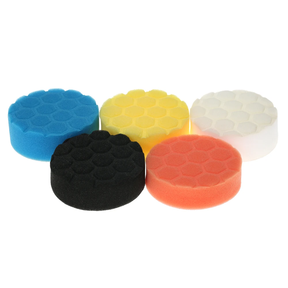 

5PCS Car Polishing Pads Waxing Buffing Pad Sponge Pad Kit Set for Car Polisher Buffer Waxer Sander Polishing Waxing SealingGlaze