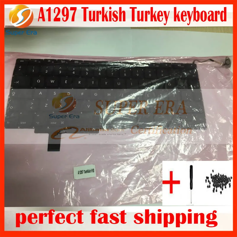 10pcs lot new original for font b macbook b font pro 17 A1297 turkey turkish TR