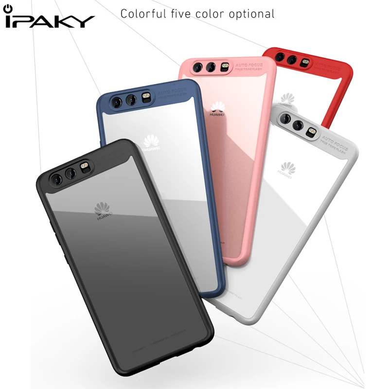 

for Huawei P10/ P10 Plus Case Soft TPU Silicon Frame+Acrylic Plastic Back Cover for Huawei P10 Plus Phone Case Protective Shield