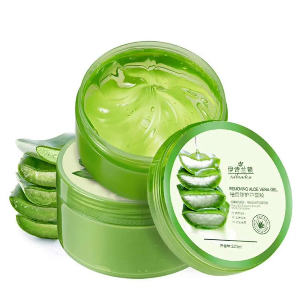 Anti Acne Isilandon Soothing Moisturizing Aloe Vera Gel 220ml Remove