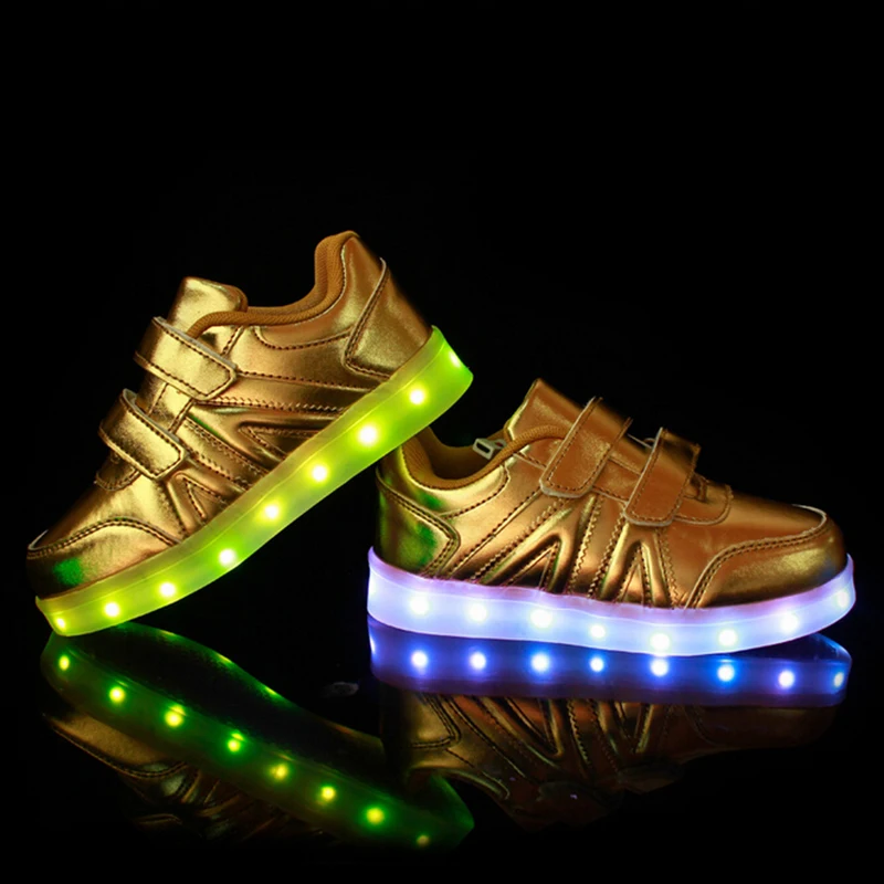 

Spring and summer children factory direct luminous lamp usb magic stick shoes, casual sports shoes breathable shoes led light