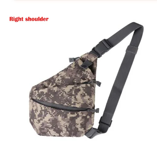 Tactical Men's Chest Bag Nylon Camouflage Sling Pack Male Travel Left /Right Shoulder Crossbody Messenger Bag Phone Key Pouch - Цвет: Розово-красный