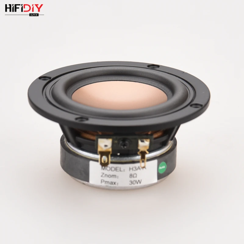 HIFIDIY LIVE hifi 3,6 3,5 дюймов 93 мм полночастотный динамик 8 Ом 30 вт высокий альт бас громкоговоритель H3A-A