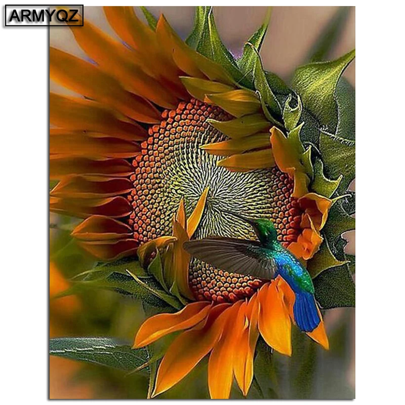 

Hummingbird 5D DIY 100% Full Square Drill Diamond Painting Embroidery Cross Stitch Craft Kit Wall Home Hanging Decor Decoration