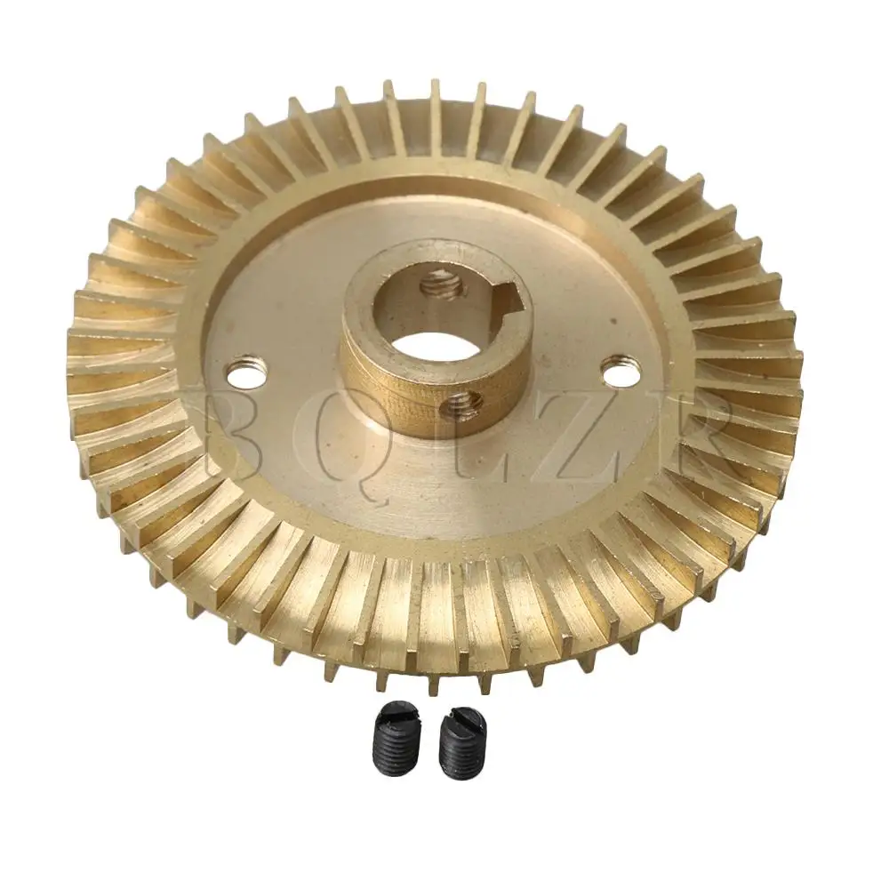 

BQLZR Water Pump Spare Part 80mm Dia 14mm Shaft Hole Double Sided Keyway Impeller
