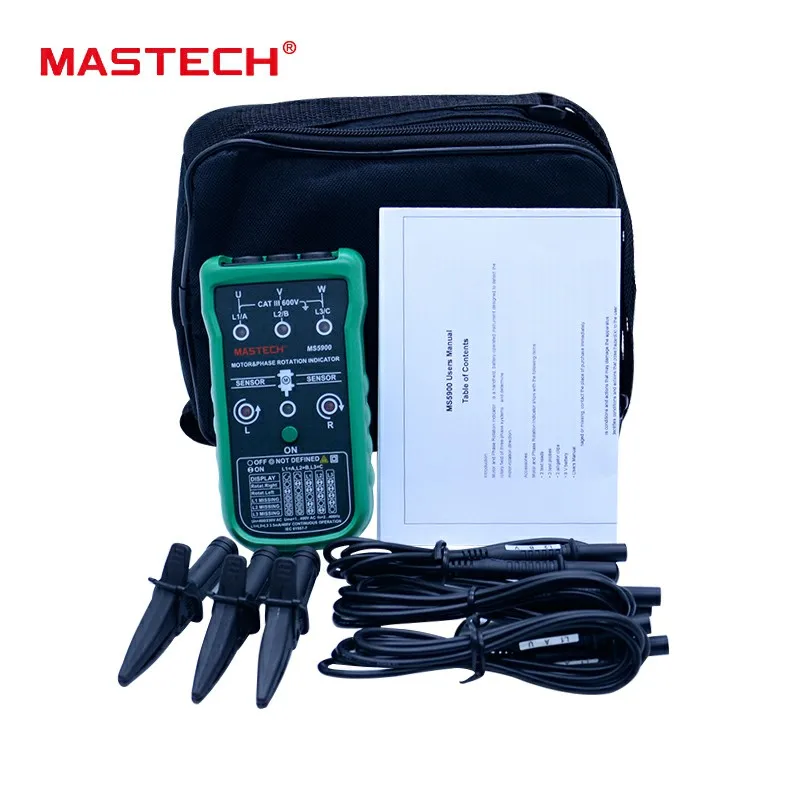Mastech MS5900 3 Motor Meter Urutan Tester Bidang LED Fase Rotasi Indikator