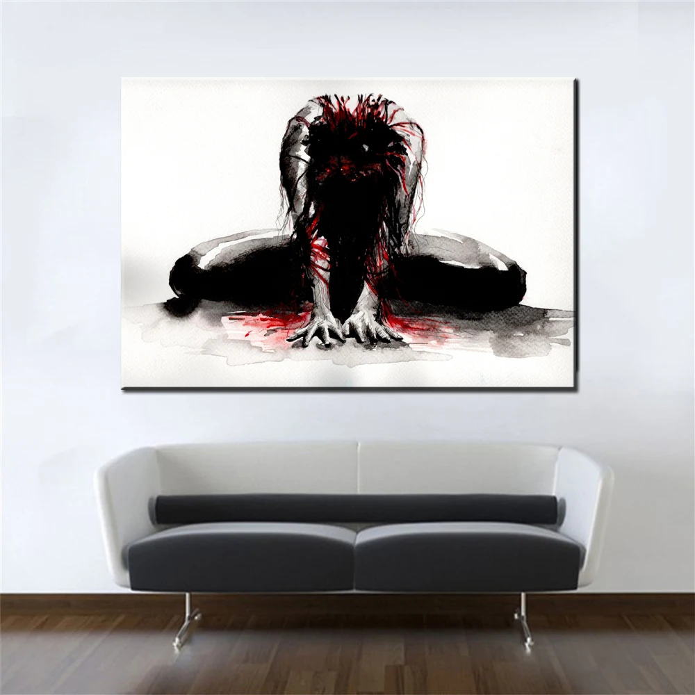 Graffiti Art Painting Street Canvas Painting Banksy Watercolor Sexy Women Print Canvas Posters HD Printed Picture For Bedroom Decor