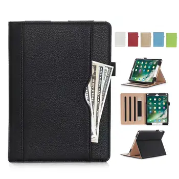 

For iPad 2018 PU Leather Wallet Case Cover Business Protective Stand Skin For New iPad 2017 2018 9.7'' Tablet Smart Cover Funda