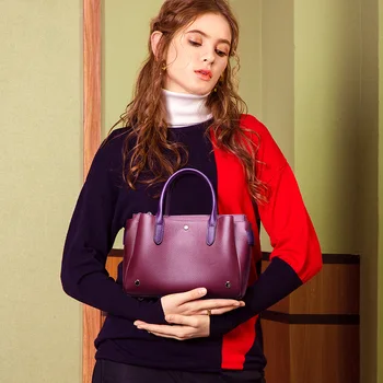 

new Genuine Leather Bag Ladies Handbag Women Shoulder Bag Women Messenger Bag Female Crossbody Bag Tote Tablets Big 2019