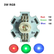 10-1000 шт./лот, настоящий полный Ватт, 1 Вт, 3 Вт, высокомощный светодиодный светильник, диоды SMD, 2,0-3,6 В, RGB светодиодный чип для прожектора, потолочный светильник, DIY бисер