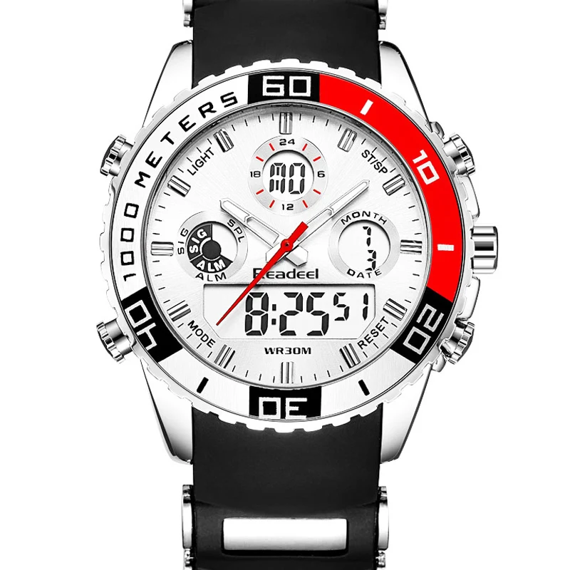  Top New Brand Watch Men Date Day LED Display Luxury Sport Watches Digital Military Men's Quartz Wri