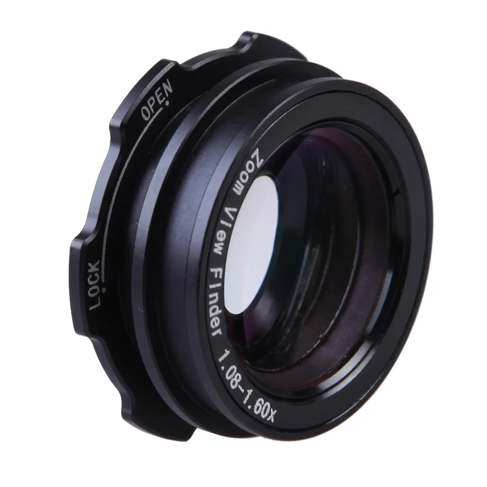 DSLR 1.08x-1.60x Zoom Viewfinder Eyepiece Magnifier for