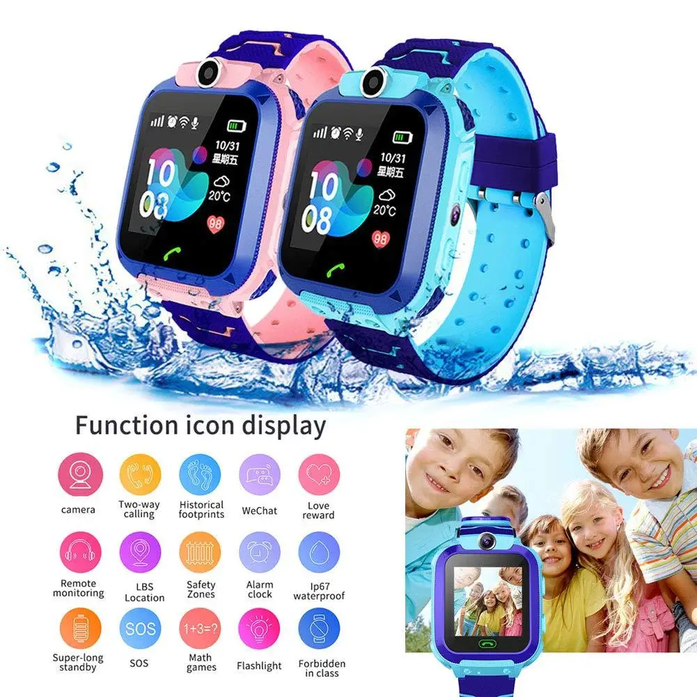 

Kid Watch Children Smart Watch Insert SIM Card Waterproof Remote Positioning Camera Call Anti-lost Smart Wristband