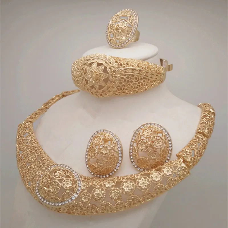 Kingdom Ma женский модный золотой цвет африканский нигерийский бисер ожерелье ювелирный набор для свадьбы подружки невесты ювелирный набор