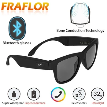 

G1 Polarized Sunglasses Bluetooth Bone Conduction Headset SmartTouch Smart Glasses Health Sports Wireless Headphones&Microphone
