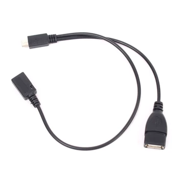 

Micro USB Male To USB Female Host OTG Cable Y Splitter for Samsung #69722