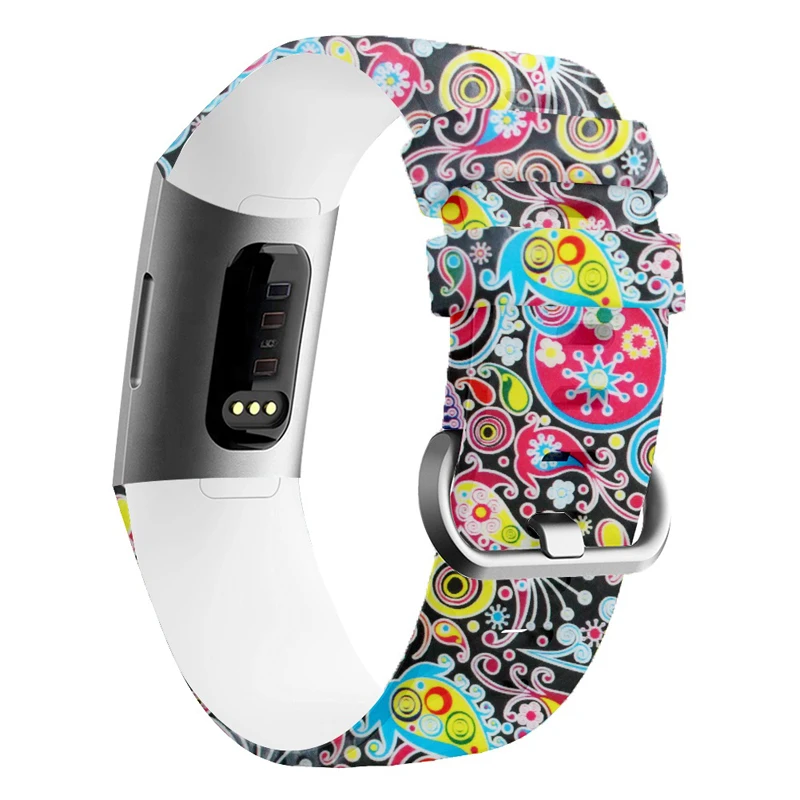  Colorful Fitness Bracelet Wrist Strap for Fitbit Charge 3 Band Smart Sports Watch Wriststrap Access - 33017538725
