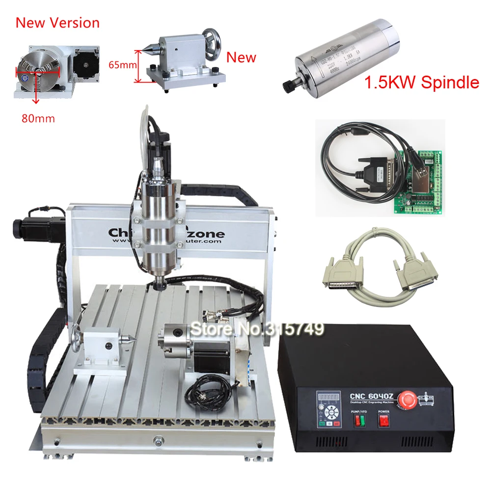 

CNC 6040 4axis1500W Engraving Machine CNC Router Woodworking Milling Engraver with Cooling system CNC Manufacturer
