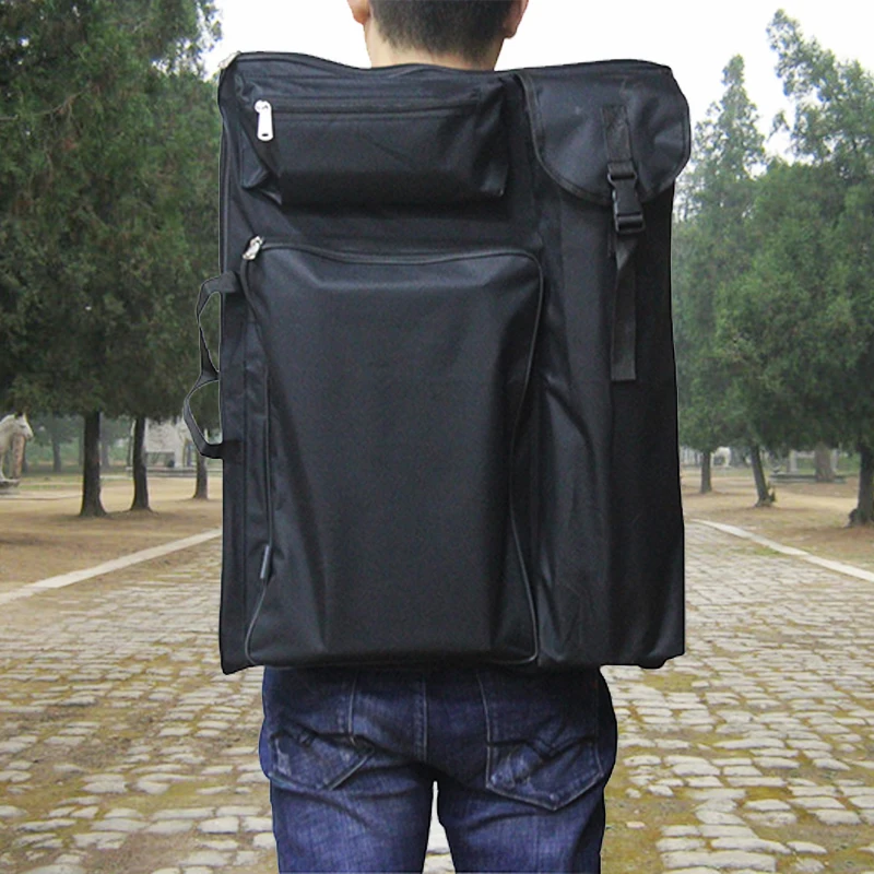 

4K Black Oxford Waterproof Sketch Drawing Board Bag Travel Shoulder Carrying Sketchpad Bag
