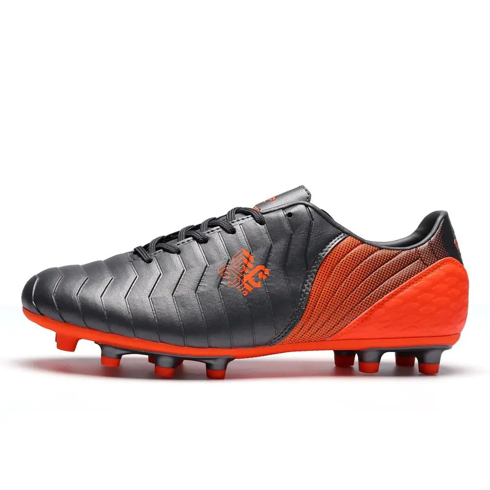Футбольная обувь мужской, футбол шиповки мужские ботинки красные уличные газон длинные шипованные, футбольные ботинки - Цвет: Gray