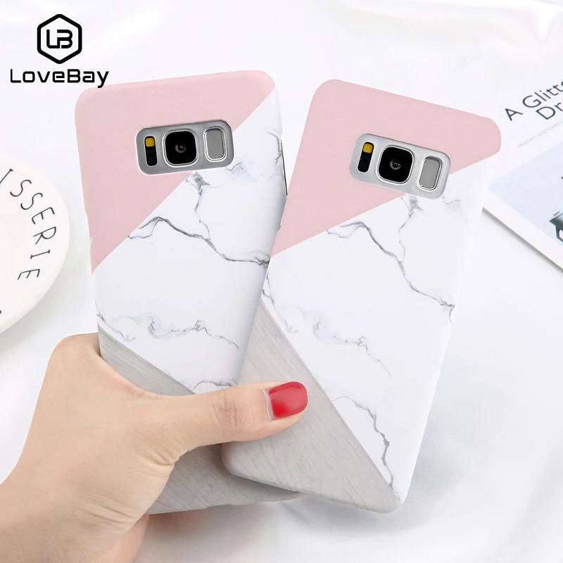 Lovebay чехол для телефона Samsung Galaxy S6 S7 край S8 S9 Plus Note 8 модные камень Мрамор с