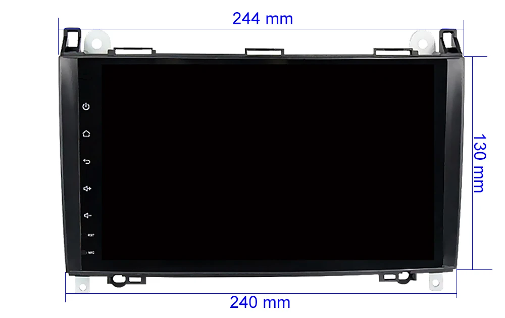 Excellent 64G DSP Android 9.0 Car Radio Stereo GPS Head unit for Mercedes Benz B200 W169 W245 Viano Vito W639 Sprinter W906 VW Crafter 1