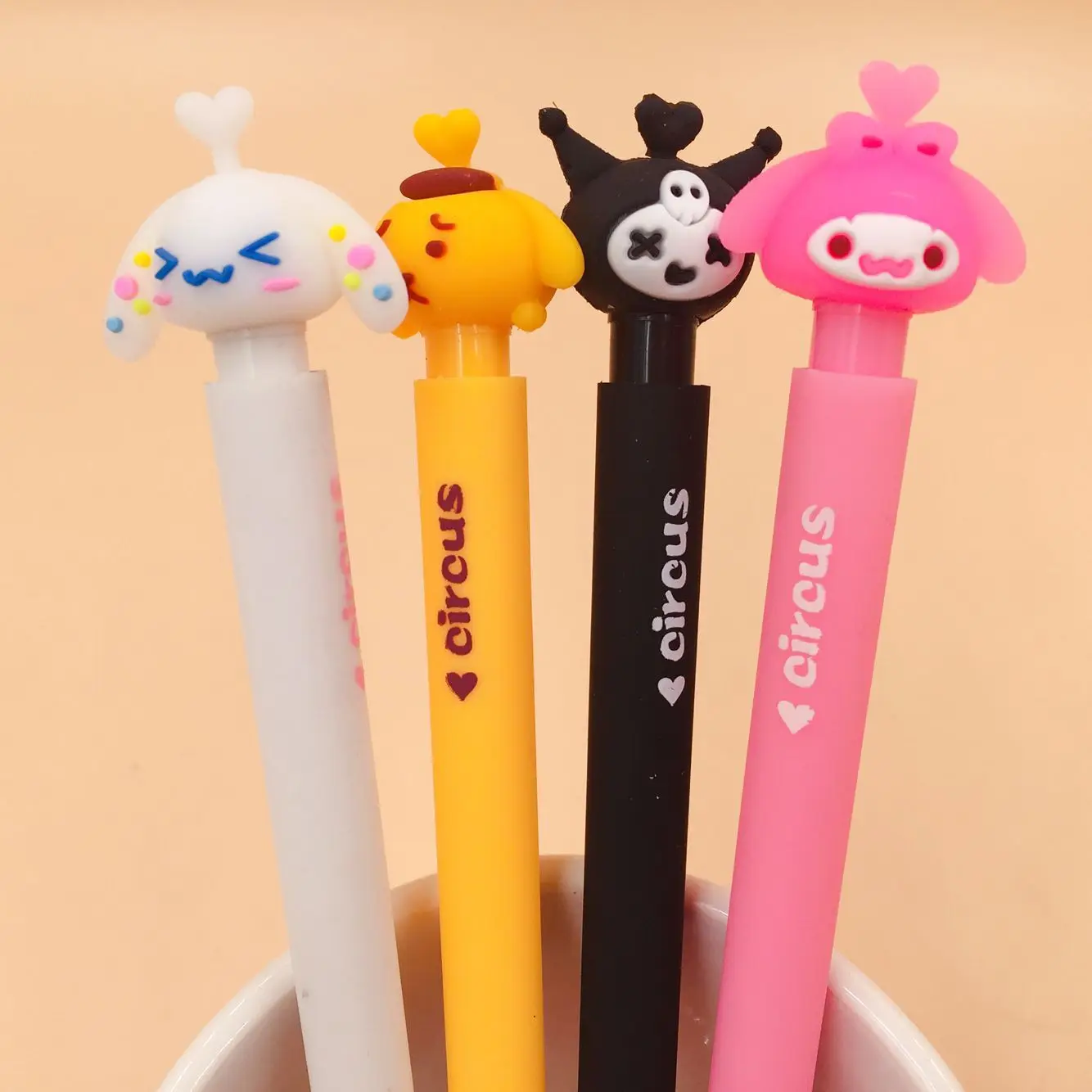 

2pcs Kawaii circus Animal press Mechanical Pencils School Office Supply Student Stationery Kids Gift Automatic Pencil 0.5mm