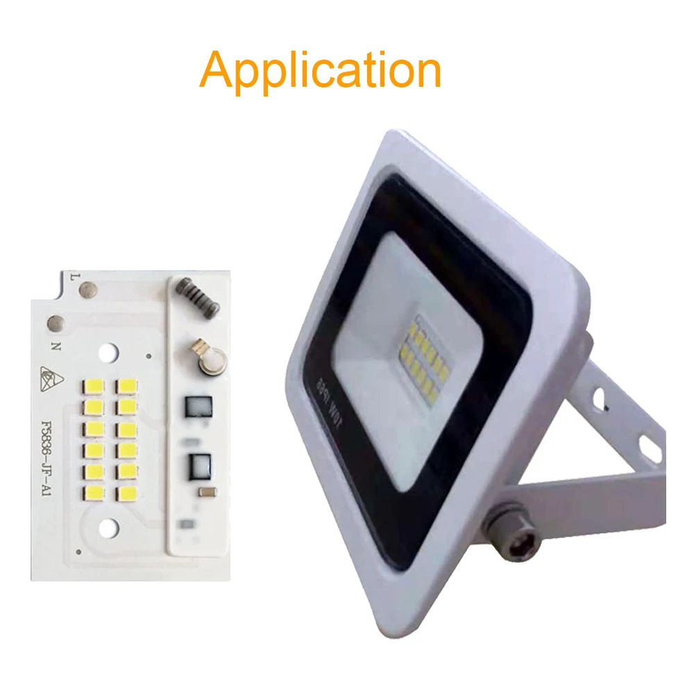 Светодиодный прожектор с чипом DIY, светодиодный прожектор SMD 100 Вт 50 Вт 30 Вт 20 Вт 10 Вт ac220в, умный IC для наружного прожектора, холодный белый