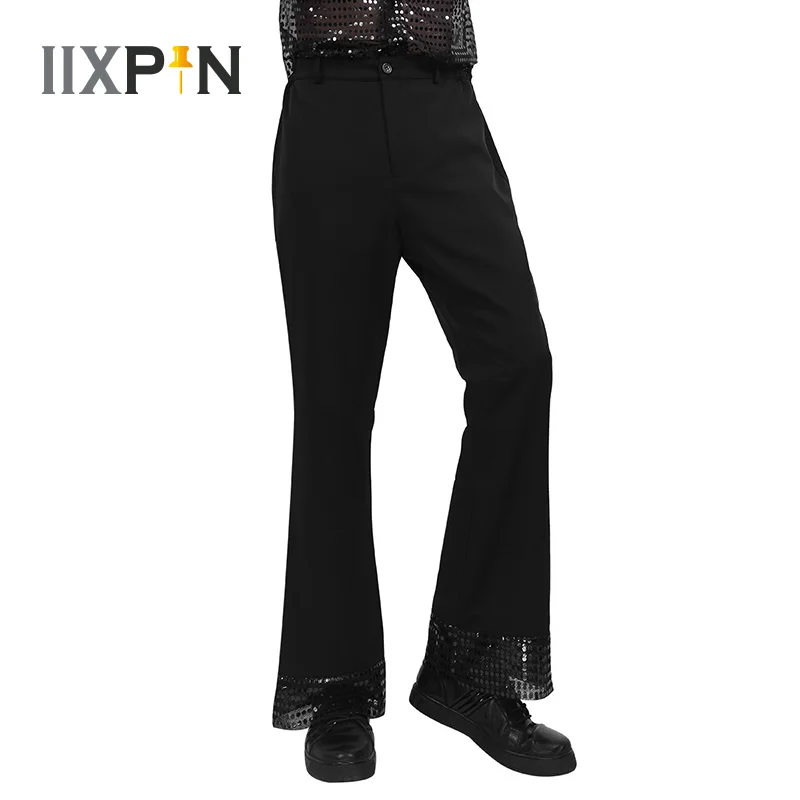 Adult Men/'s Sequin Disco Pants