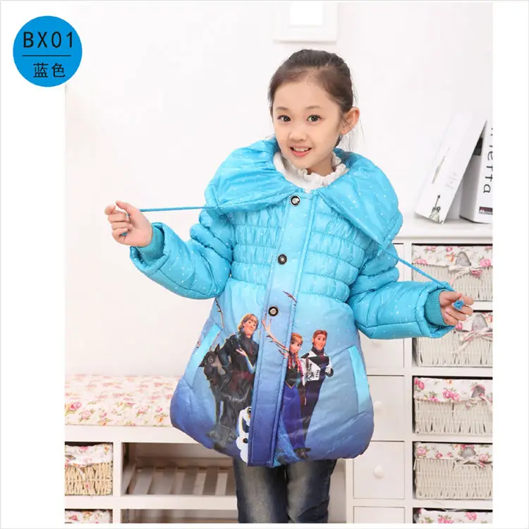 girls blue winter coat