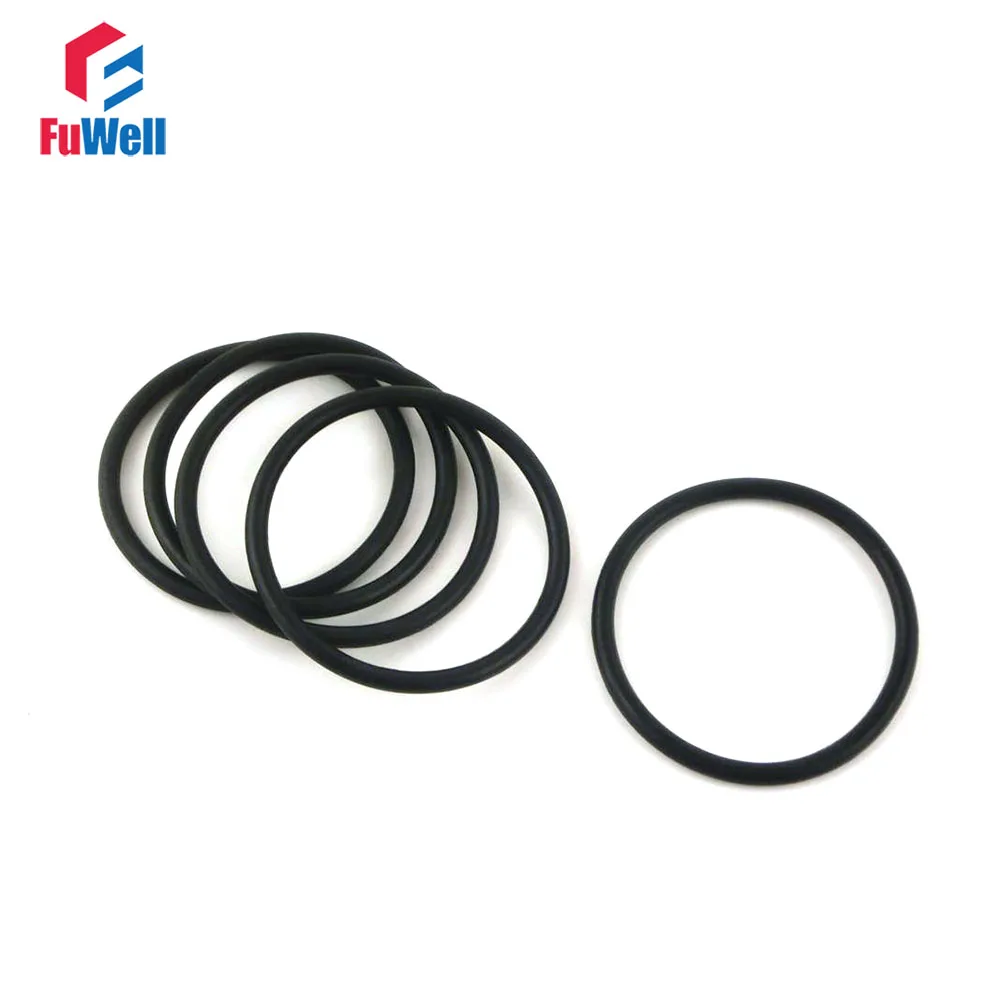 10pcs 27mm OD 21mm Inner Dia 3mm Thickness Rubber O Ring Oil Seal Gaskets Black 