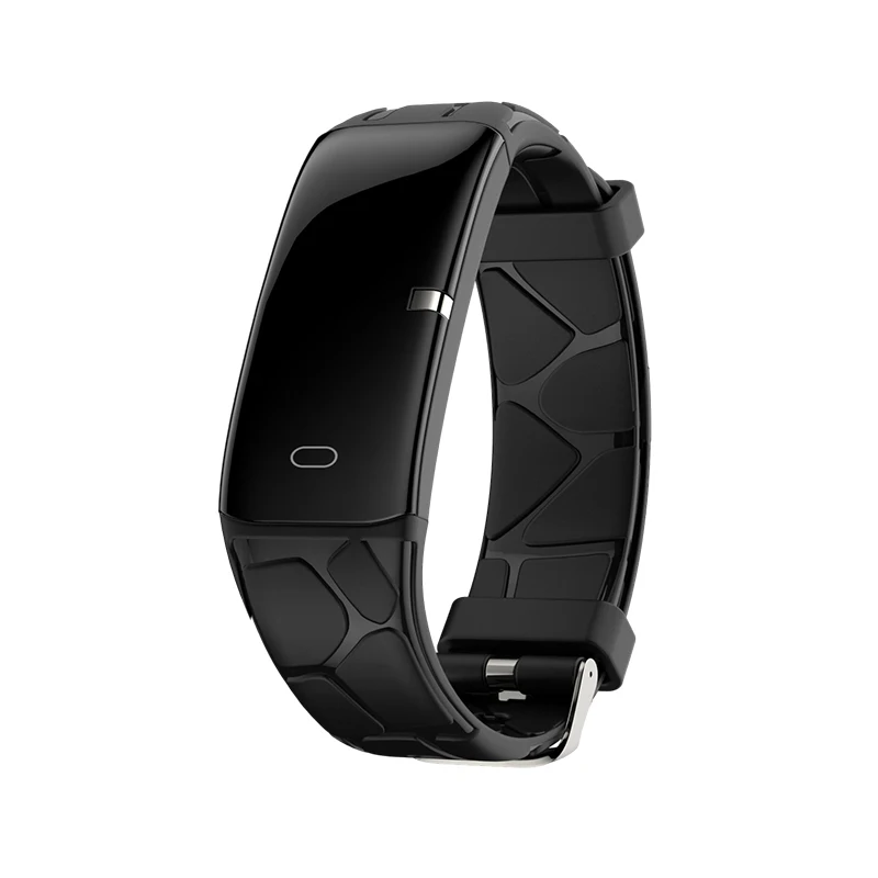 Jelly Comb спортивные Смарт-часы для женщин и мужчин FitnessTracker Smartwatch для Android IOS монитор сердечного ритма Электроника Smartband - Цвет: Черный