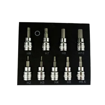 

9PC chrome vanadium steel batch head Sleeve set Sleeve head combination New
