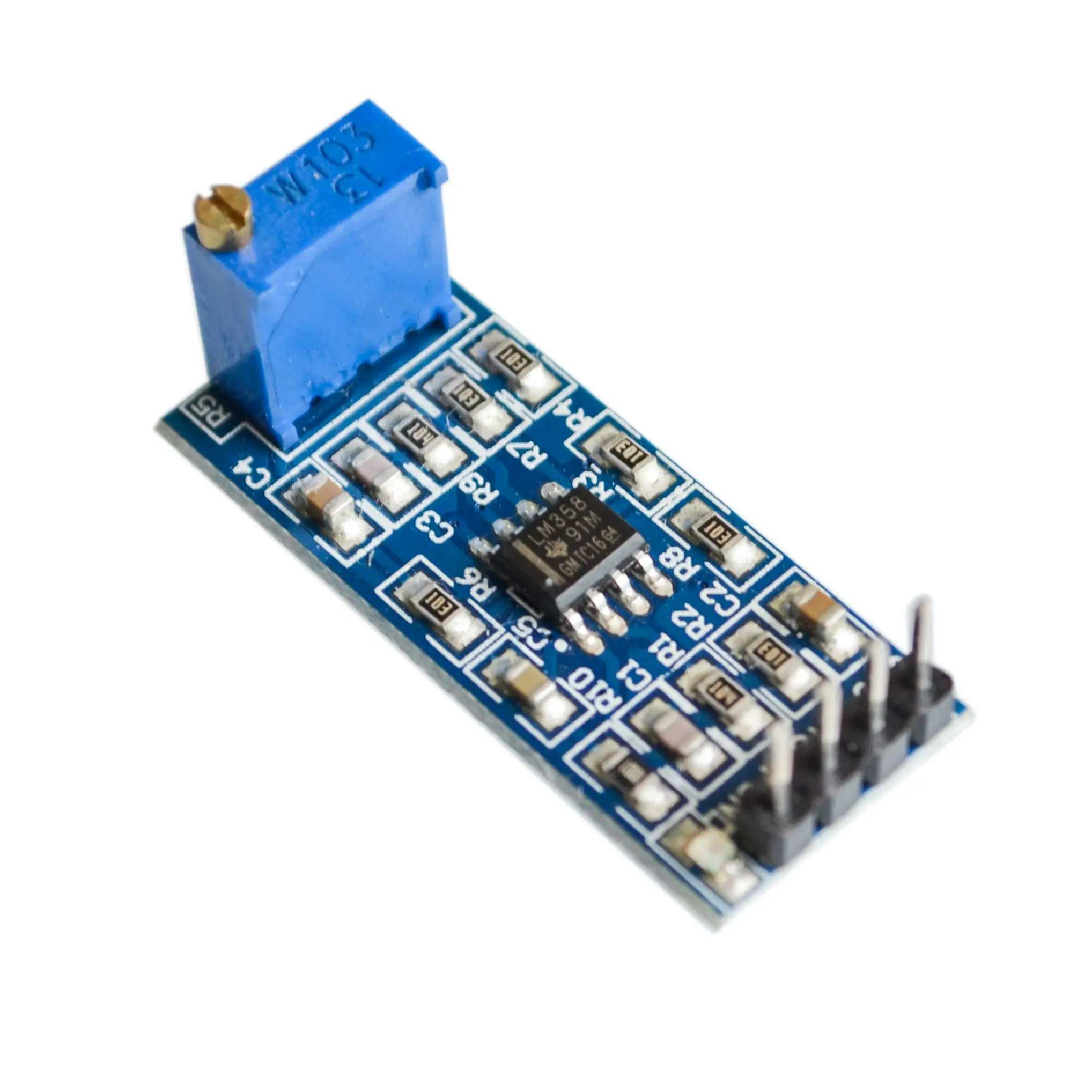 LM358 100 Times Gain Signal Amplification Amplifier Operational Module 5V-12V Hot Sale | Электронные компоненты и
