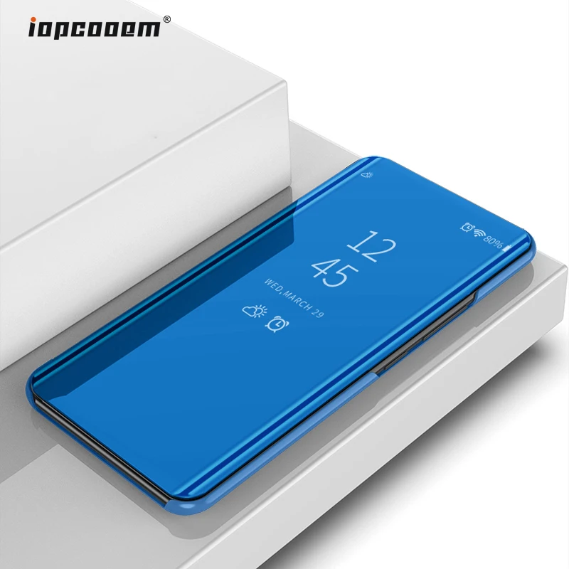 Smart Mirror View Case For Xiaomi Redmi 6 Pro Luxury Flip Leather Full Cover Mi A2 Lite Phone Couqe | Мобильные телефоны и