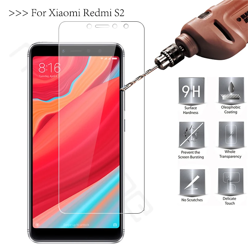 

2PCS Screen Protector Glass Xiaomi Redmi S2 Tempered Glass For Xiaomi Redmi S2 Glass Anti Scratch Film Redmi S2 Protective Film[