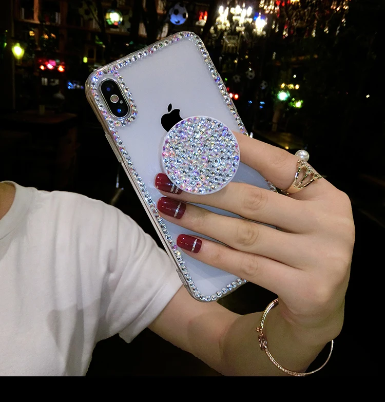 

Diamond Phone Case For Samsung Galaxy J8 J7 J6 J5 J4 J3 J2 J1 2018 2017 2016 Expanding Stand Holder Phone Back Cover Cases