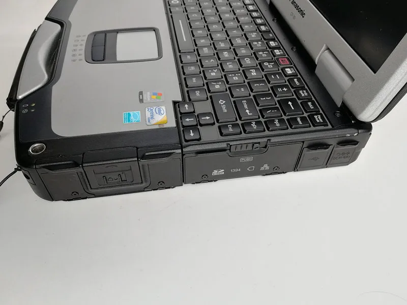 MB Star C5 с программным обеспечением V12. X DTS Monaco на 320 Гб HDD и используется Toughbook CF-30 4G для считывания кода и сканирования