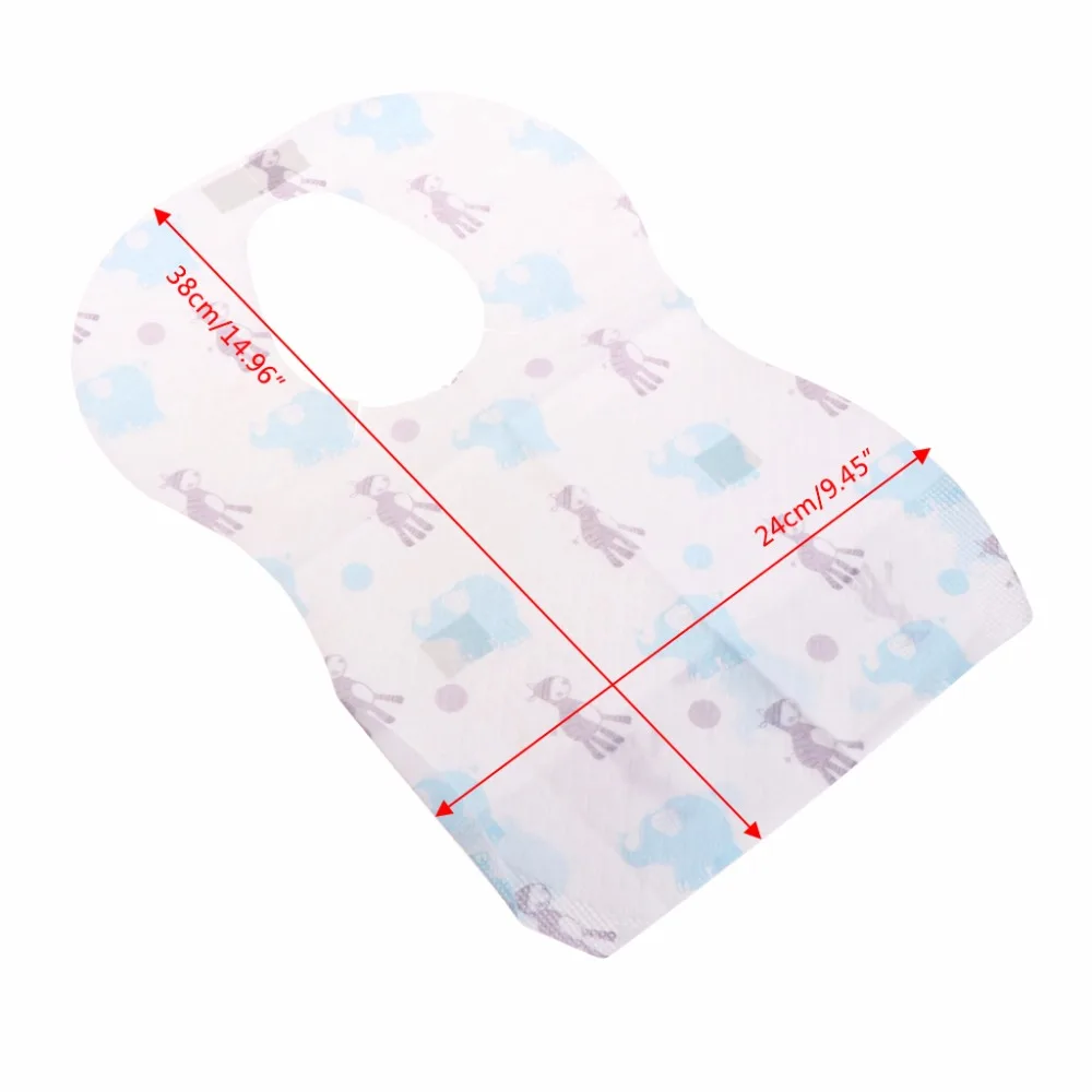 10 шт. 1 комплект одноразовые детские нагрудники для новорожденных водонепроницаемый с карманом смесь хлопка