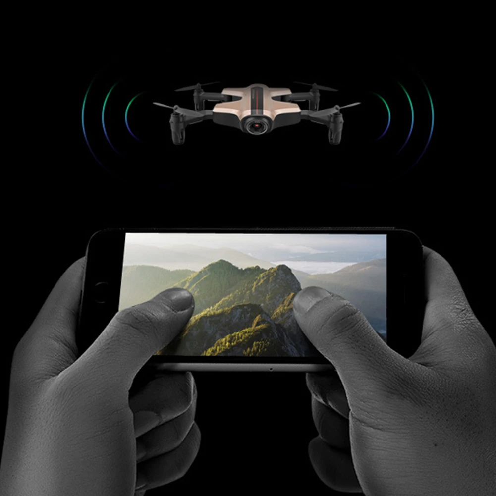 

2.4GHz Remote Control With HD Camera WIFI FPV Foldable RC Quadcopter Wide Angle Toys Four-Axis Drone G-sensor Headless Mode