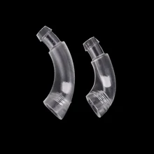 ПВХ Материал модель уха крюк 1 шт 15/17 мм прозрачный вкладыш крюк локоть соединитель трубки для слухового аппарата ушной