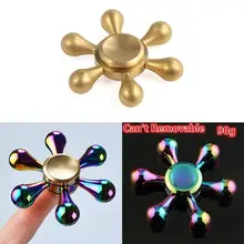 Водяная капля Чистый медный шестиконечный Спиннер съемный Спиннер ручной Спиннер для пальцев Спиннер снимает аутизм стресс гироскоп