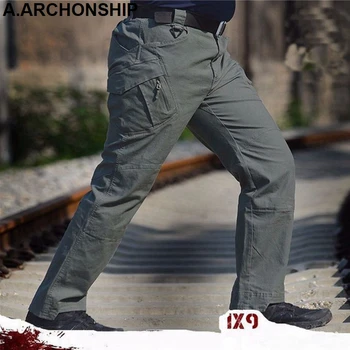 

2017 IX9 Men Militar Tactical Pants Combat Trousers SWAT Army Military Pants Mens Cargo Outdoors Pants Casual Cotton Trousers