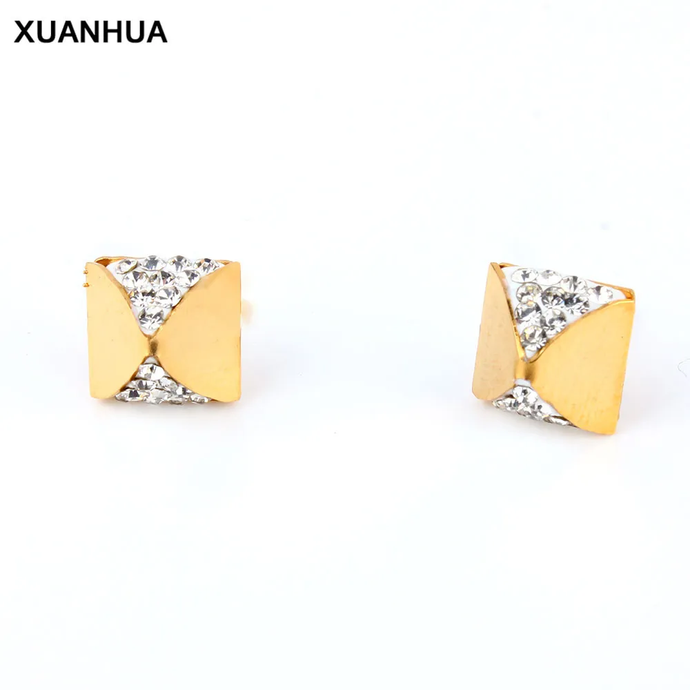Серьги XUANHUA из нержавеющей стали 2019 Модная бижутерия серьги-гвоздики для женщин