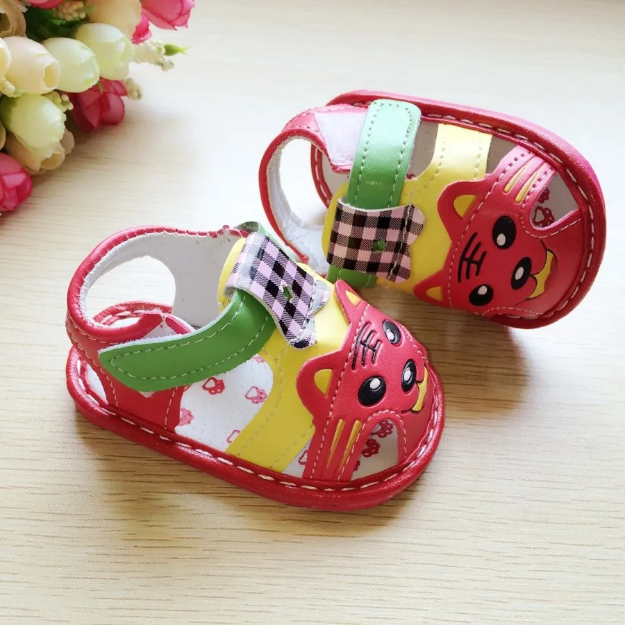 

Better Quality Summer Baby Shoes 11CM 12CM 13CM Tiger Animal Pattern Kids Baby Toddler Shoes Rubber Soled Newborn Shoes 8107
