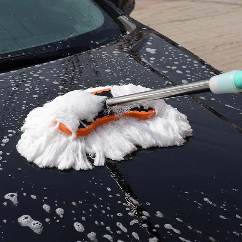 

High Quality Car Adjustable Telescopic Cleaning Wiping Soft Milk Silk Mop Wash Brush Tool