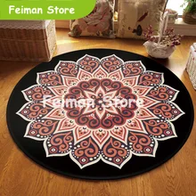 Национальный стиль ковер "мандала" коврики комнатные Декор игровую площадку прикроватный коврик половик Подушка для стула круглый ковры Гостиная
