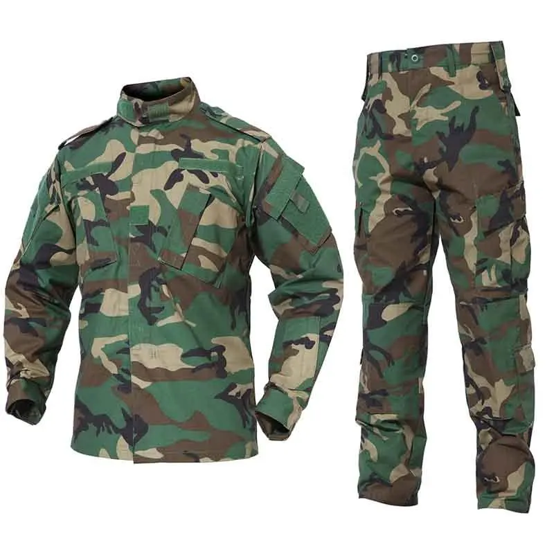 CP& ACU уличная камуфляжная военная форма Тактическая Военная Униформа боевой охотничий костюм BDU тренировочная походная куртка и штаны - Цвет: Camouflage