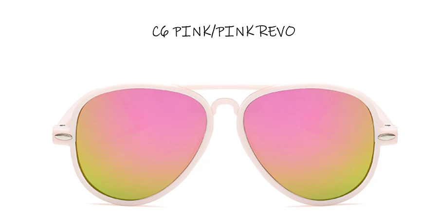 Милые детские солнцезащитные очки для мальчиков, модные классические модные детские солнцезащитные очки, пластиковые UV400 Солнцезащитные очки для девочек и мальчиков, для детей - Цвет линз: Pink Pink revo