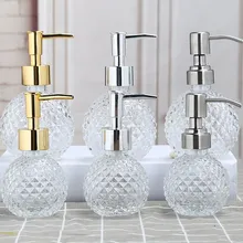 Европейская прозрачная стеклянная бутылка для дезинфицирующего средства для рук креативная бутылка для лосьона отель клуб шампунь гель для душа диспенсер для мыла суб-бутылка